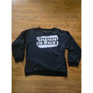 Natural Life Kindness is Magic Crewneck Sweatshirt With Pockets Size Small Soft
